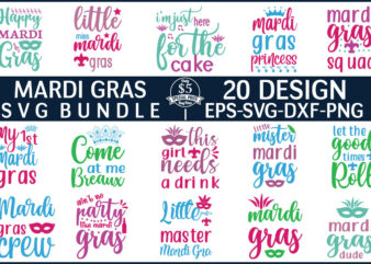 Mardi Gras SVG Bundle for sale!