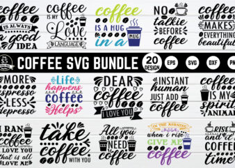 Coffee svg bundle t shirt vector file