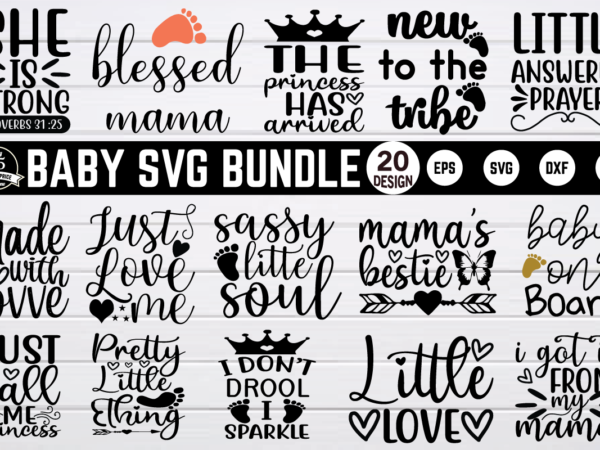 Baby svg bundle t shirt template