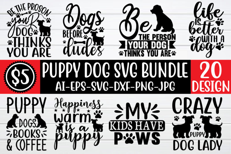 Puppy DOG SVG Bundle cut file