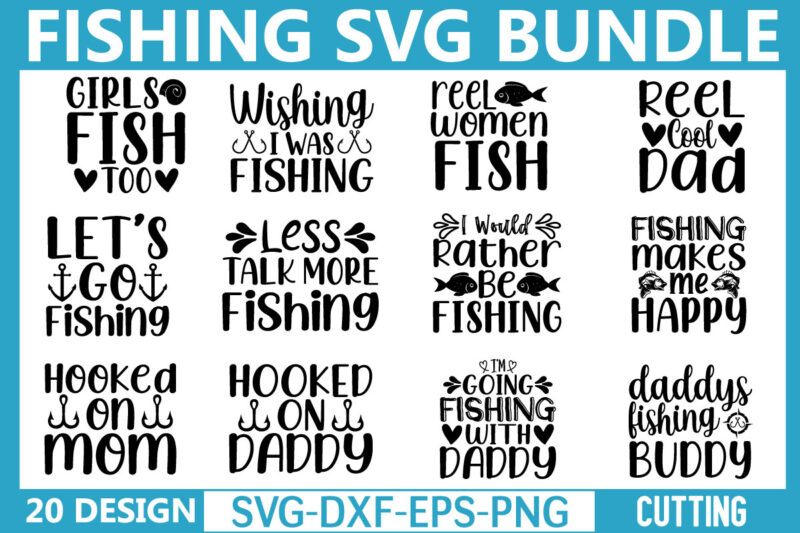 Fishing svg bundle file t shirt graphic design