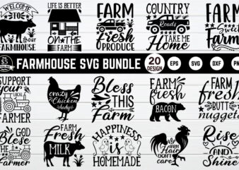 Farmhouse svg bundle for sale!