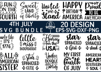 4th of July svg bundle t shirt illustration