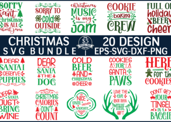 Christmas svg bundle t shirt vector file