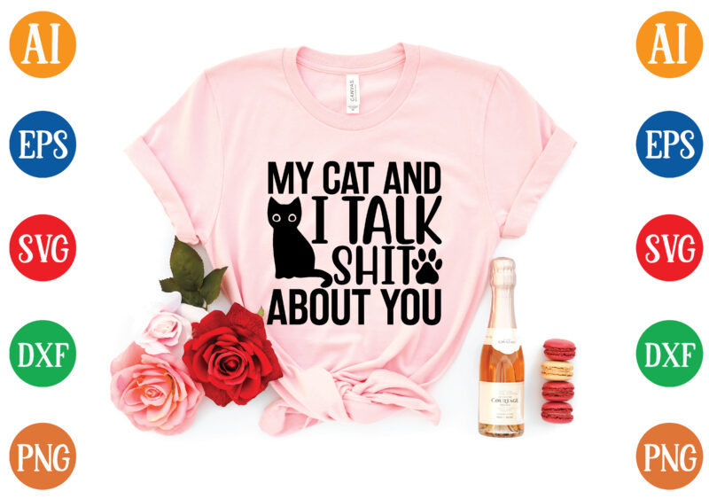 Cat svg bundle t shirt vector file - Buy t-shirt designs