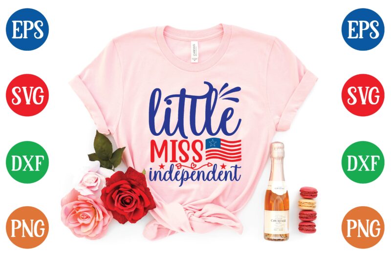 little miss independent svg tshirt