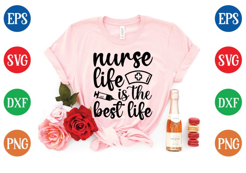 nurse svg bundle t shirt vector illustration