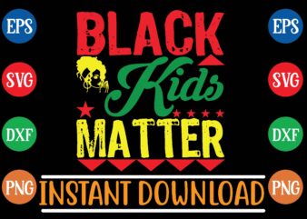 black kids matter graphic t shirt