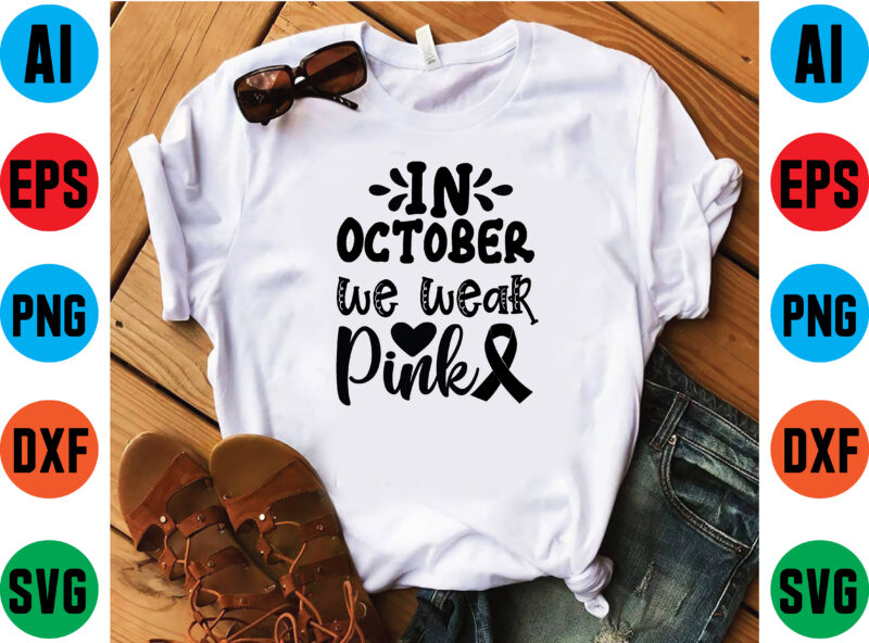 Breast cancer bundle t shirt vector file