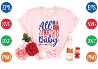 all american baby svg tshirt