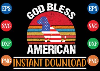 god bless american graphic t shirt