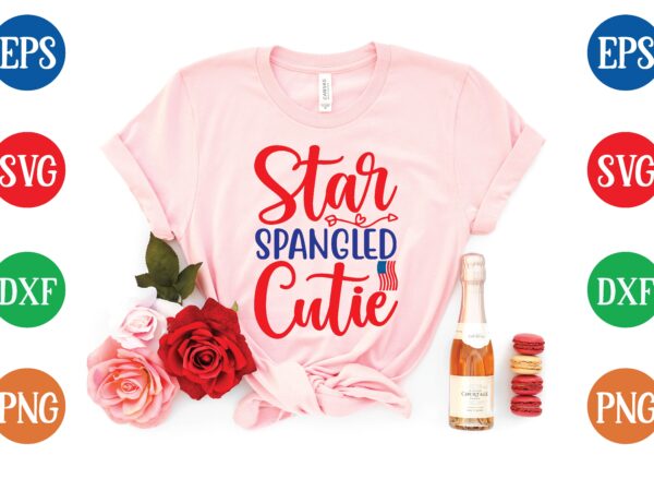 Star spangled cutie svg tshirt