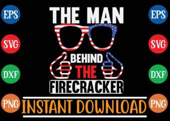 The man behind the firecracker graphic t shirt
