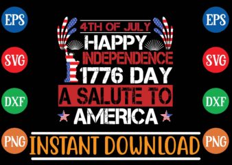 4th of july happy independence 1776 day a salute to america graphic t shirt