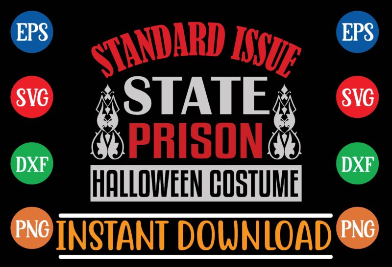 standard issue state prison halloween costume t shirt template