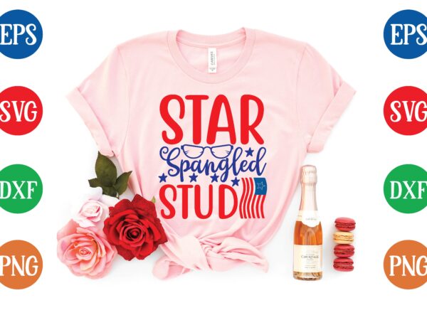 Star spangled stud svg tshirt