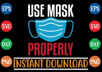 use mask properly graphic t shirt