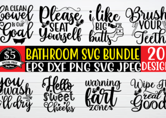 Bathroom svg bundle t shirt template