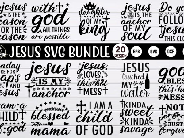 Jesus svg design bundle for sale