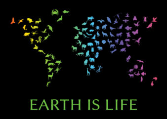 Earth Is Life vector clipart