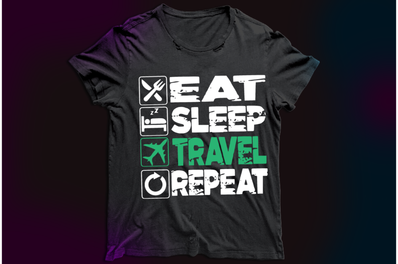 t-shirt vector Eat sleep repeat bundle design ,Code , drink , hike , dance, invest , play , workout , gym, train, smoke , travel ride