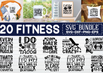 Fitness svg bundle t shirt graphic design