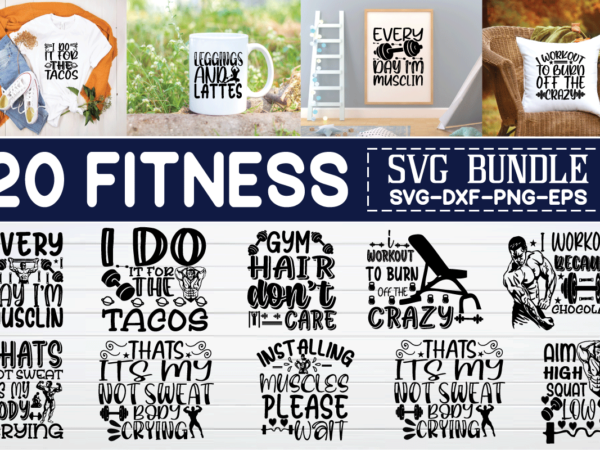Fitness svg bundle t shirt graphic design