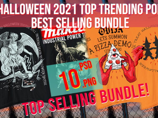 Halloween 2024 top trending pod best selling bundle horror scary designs