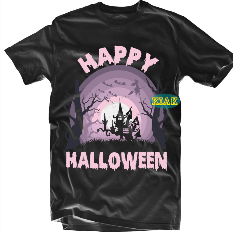 Halloween SVG 79 bundle t shirt design, Pack 1 design 79 versions of ghosts + pumpkins + horror houses and witches, Halloween SVG spooky horror pack, Bundle Halloween, Halloween bundle,