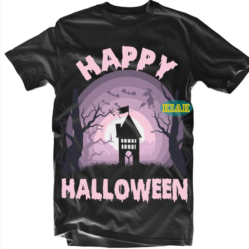 Pack 1 design 14 versions of Horror House on Halloween night, 1 design 14 versions Horror house in the night Svg, Bundle Halloween, Halloween Bundle, Halloween SVG Bundles, Halloween Svg