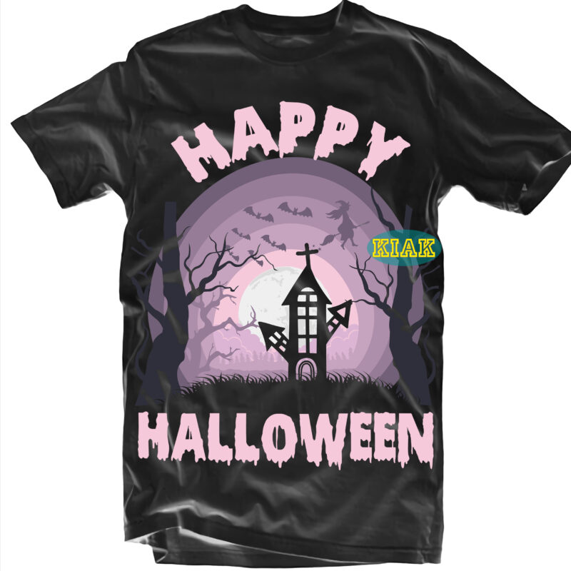 Pack 1 design 14 versions of Horror House on Halloween night, 1 design 14 versions Horror house in the night Svg, Bundle Halloween, Halloween Bundle, Halloween SVG Bundles, Halloween Svg