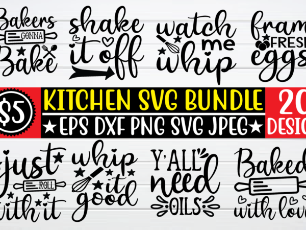 Kitchen svg bundle t shirt template