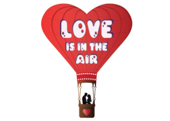 Love Is In The Air t shirt vector graphic