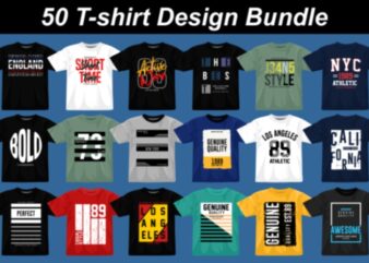 50 T-shirt Design Bundle