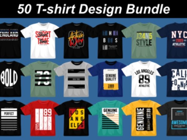 50 t-shirt design bundle