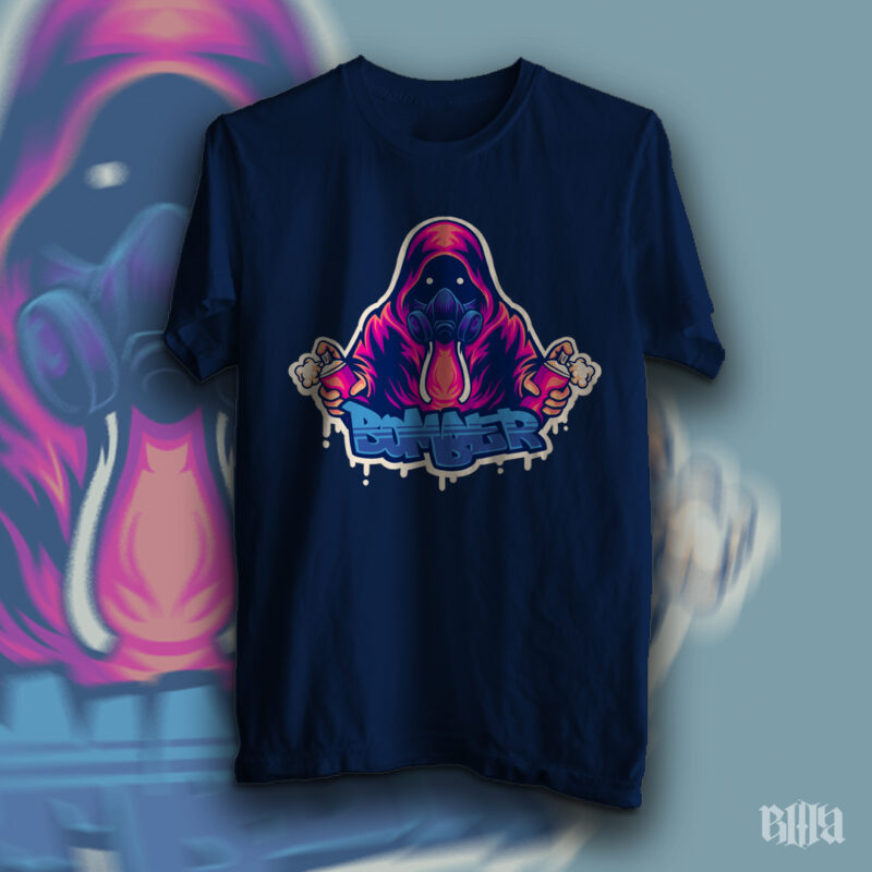 Bomber t-shirt design