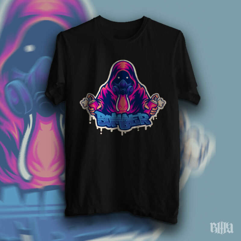 Bomber t-shirt design