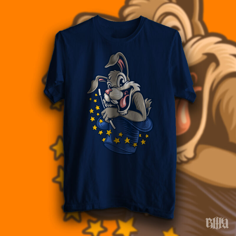 Magic Bunny t-shirt design