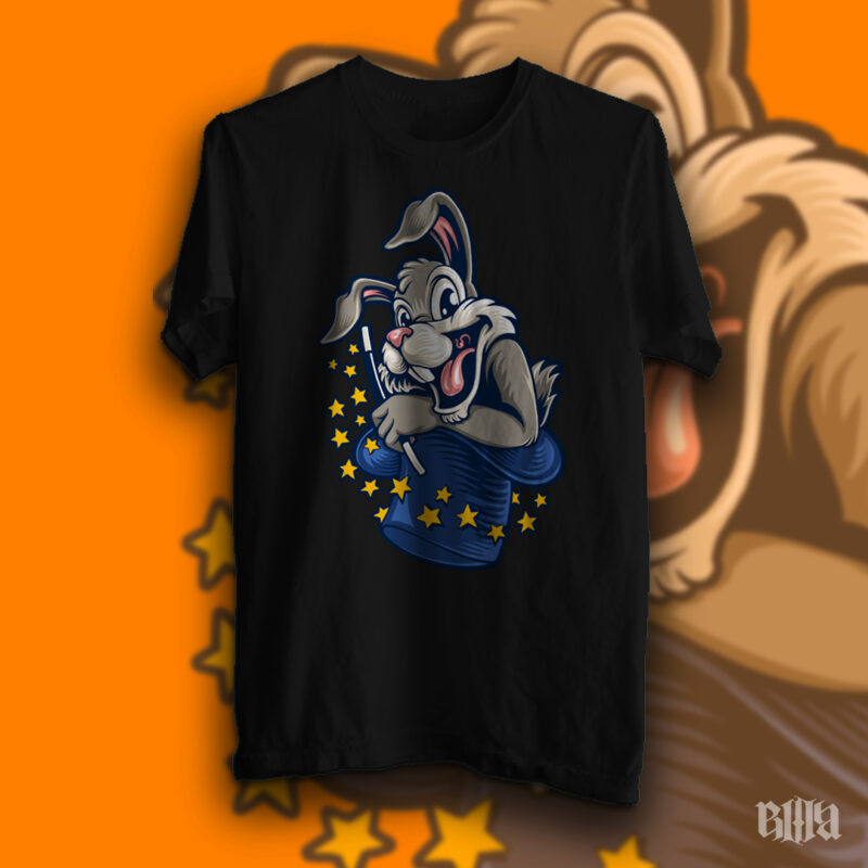 Magic Bunny t-shirt design