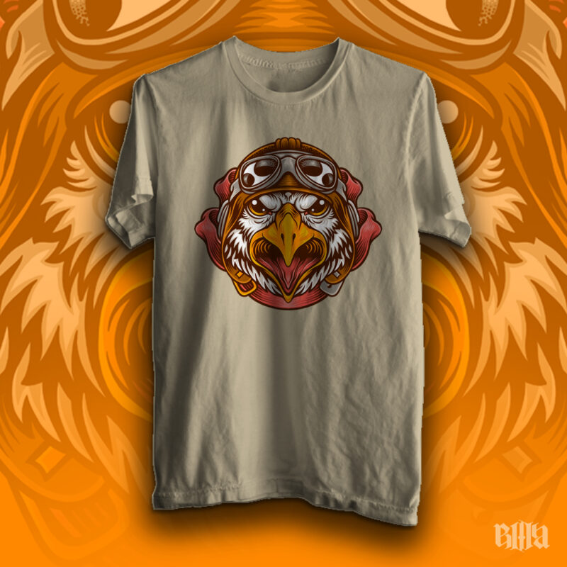 Pilot Eagle t-shirt design