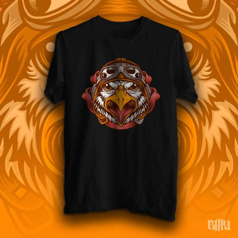 Pilot Eagle t-shirt design