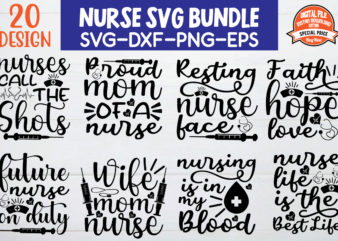 Nurse svg bundle graphic t shirt