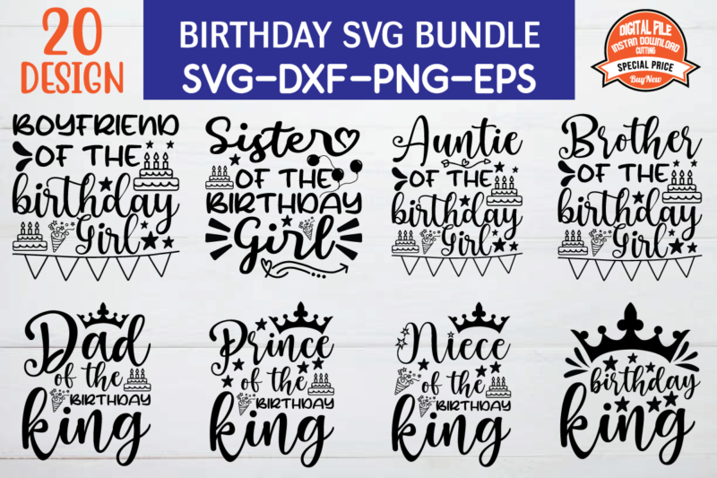 Birthday svg boundle t shirt template