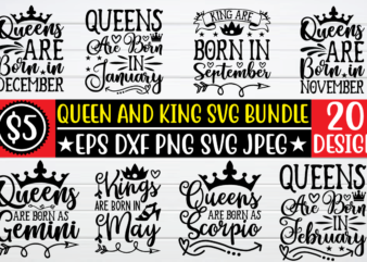 queen and king svg bundle graphic t shirt