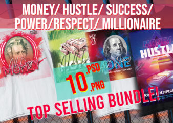 Money / Hustle / Success/ Power / Respect / Millionaire / Entrepreneur / Retro Bundle t shirt designs for sale