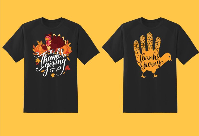 Thanksgiving Bundle Part 1 – 46 tshirt designs – 90% OFF