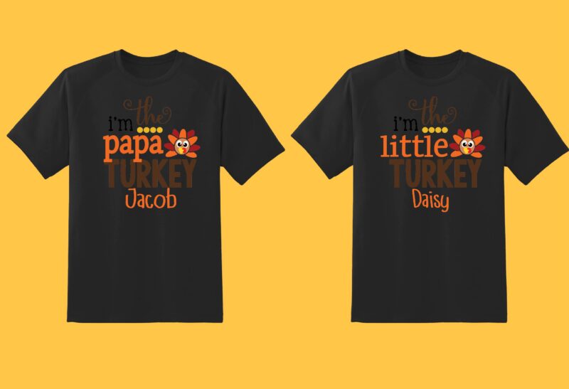 Thanksgiving Bundle Part 1 – 46 tshirt designs – 90% OFF