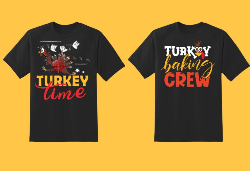 Thanksgiving Bundle Part 1 – 46 tshirt designs – 90% OFF