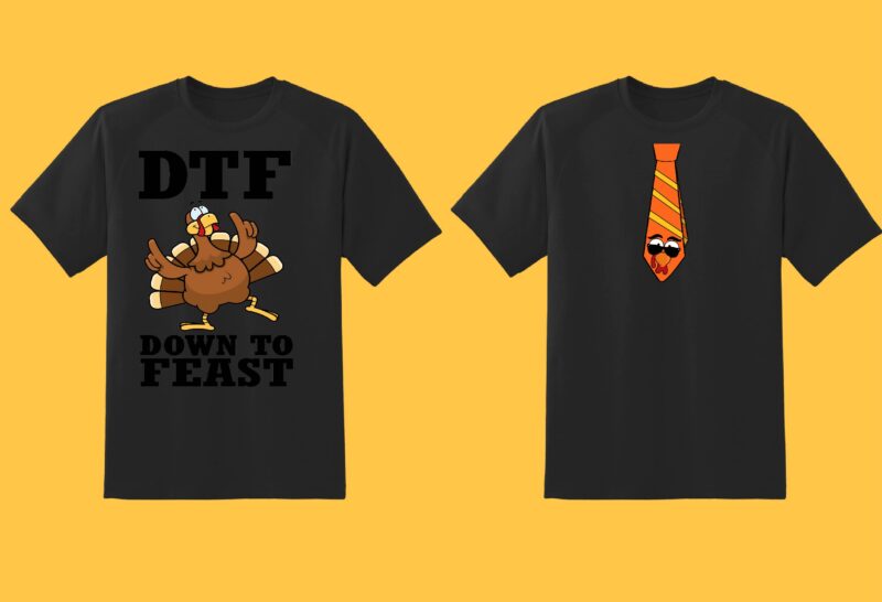 Thanksgiving Bundle Part 1 – 46 tshirt designs – 90% OFF