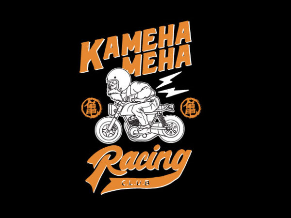 Kameha meha racing club t shirt vector art